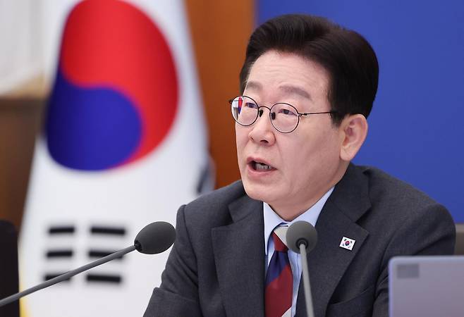이재명 대통령이 5일 청와대에서 열린 국무회의에서 발언하고 있다. 2026.3.5 뉴스1