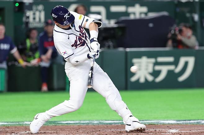 5일 일본 도쿄돔에서 열린 2026 WBC 조별리그 C조 1차전 한국과 체코와의 경기, 3회말 1사 한국 셰이 위트컴이 솔로홈런을 치고 있다. 2026.03.05 뉴시스