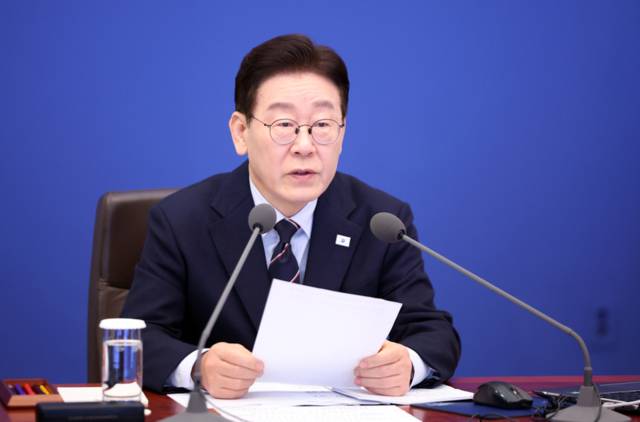 ▲ 이재명 대통령이 6일 청와대에서 열린 수석보좌관회의에서 발언하고 있다. 2026.3.6 연합뉴스
