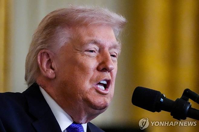 트럼프 미국 대통령 [로이터 연합뉴스 자료사진 재판매 및 DB금지]