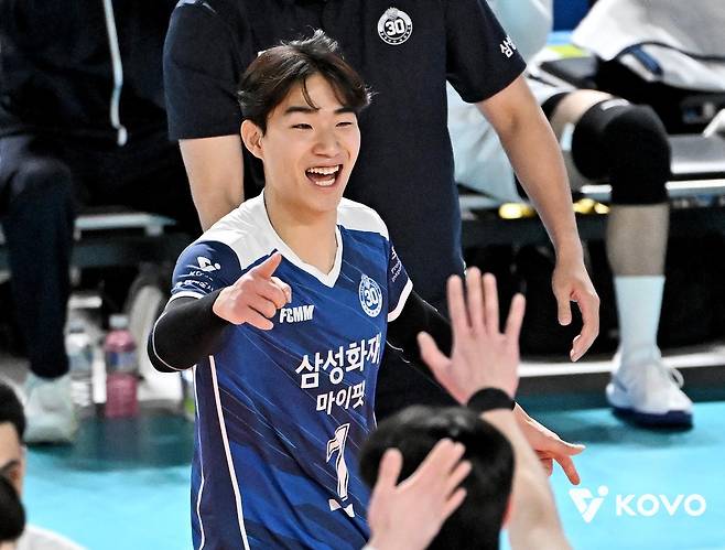 삼성화재의 김우진 [한국배구연맹 제공. 재판매 및 DB 금지]