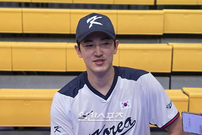 지난 1월 12일 사이판 올레아이 스포츠 콤플렉스에서 만난 고영표. 사이판=윤승재 기자