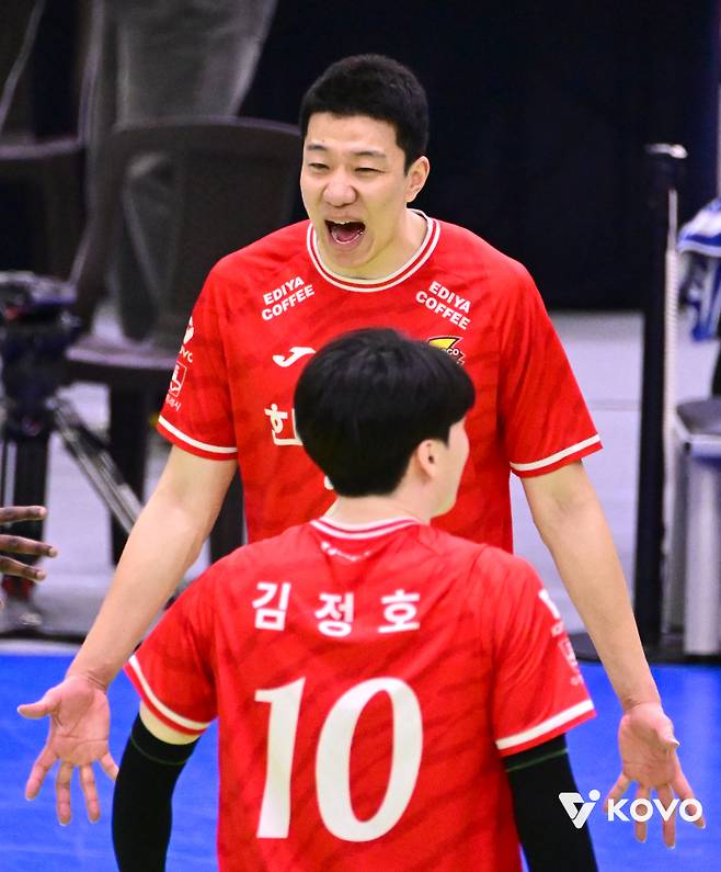 한국전력 신영석이 통산 1400블로킹을 기록했다. 사진=KOVO