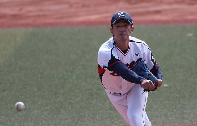 한국의 일본전 선발 고영표. 연합뉴스