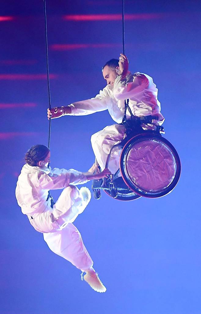 7일 이탈리아 베로나 아레나에서 열린 2026 밀라노·코르티나담페초 동계패럴림픽 개회식. 사진 대한장애인체육회