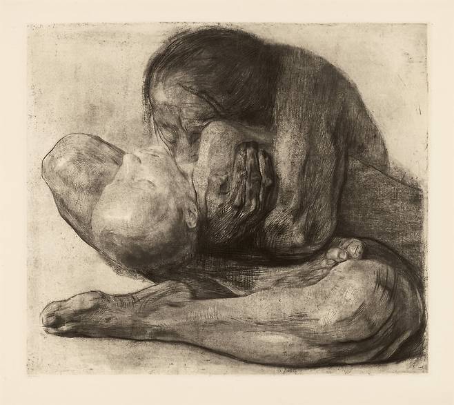 '죽은 아이를 안은 어머니'(1903). /케테 콜비츠 미술관, 베를린