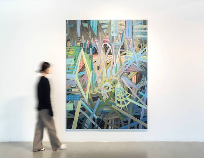 진희 박, 덤블 베이스, 2022, 170x230cm ⓒ larcf, 사진제공 공근혜갤러리