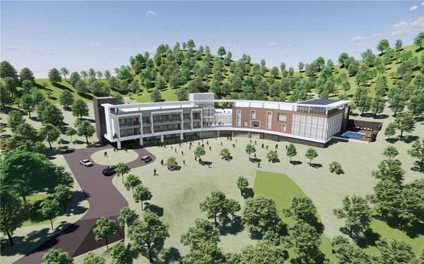 고성군 해양치유센터가 하반기 개관을 앞두고 마무리 작업에 속도를 내고 있다. 사진은 고성군 해양치유센터 조감도. / 고성군