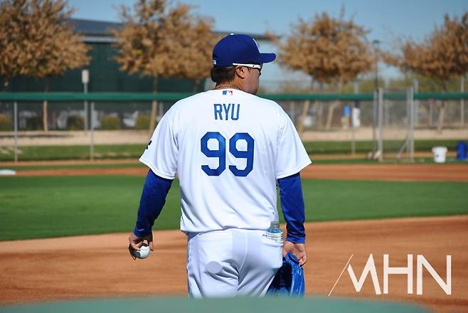 (전성기를 보냈던 LA 다저스 시절의 류현진)