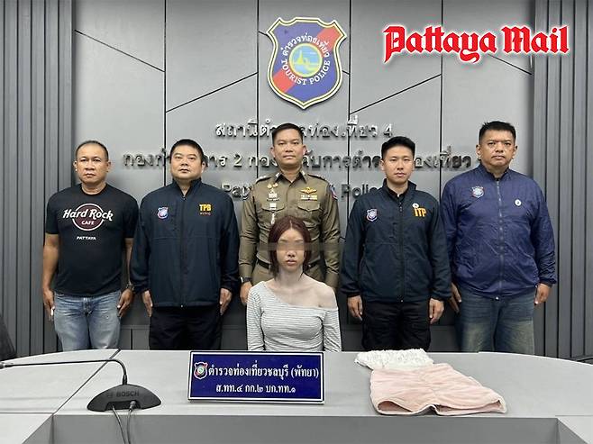 한 한국인 관광객 돈을 훔쳐 달아난 트랜스젠더 여성 모습. /사진=파타야메일