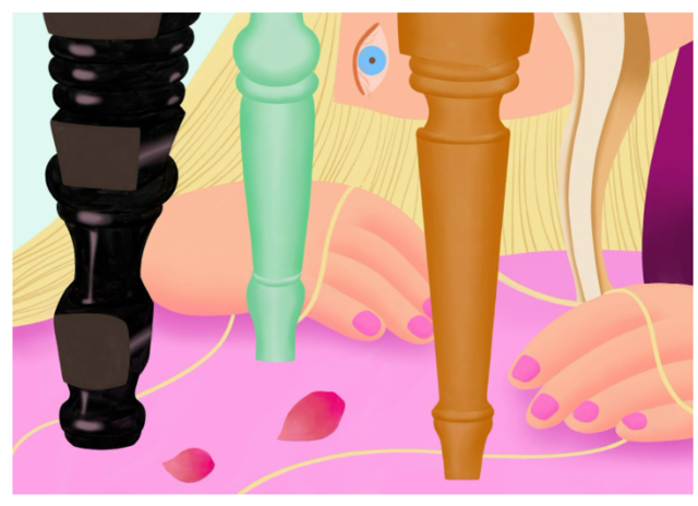 진주희 ‘네 개의 의자’, Acrylic on canvas, 91 x 116.8 cm, 2025.