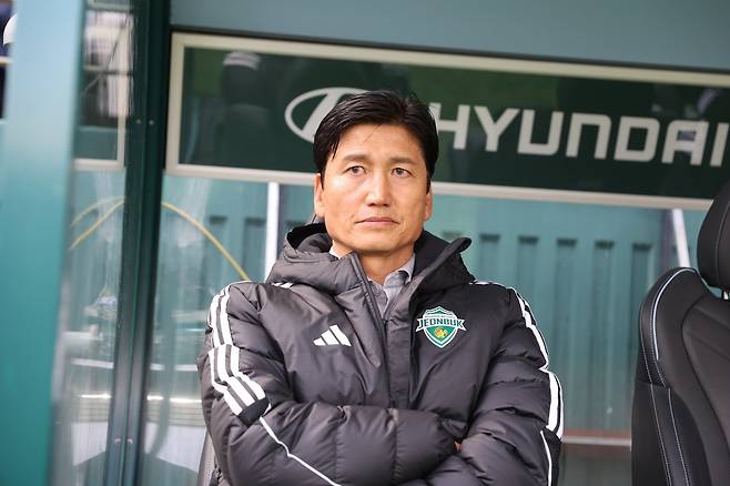 정정용 전북 감독은 8일 김천종합운동장서 열릴 김천과 K리그1 2라운드 원정 경기를 앞두고 수비 실수를 줄여야 승산이 있다고 내다봤다. 사진제공│한국프로축구연맹