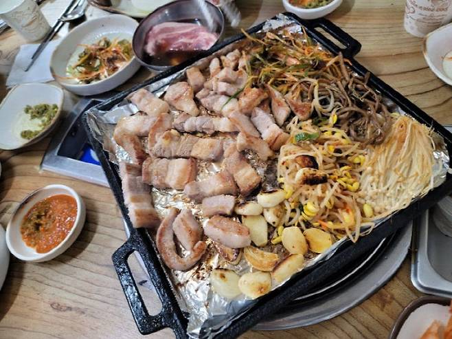 청주 서문시장 삼겹살. (사진= 김영복 연구가)