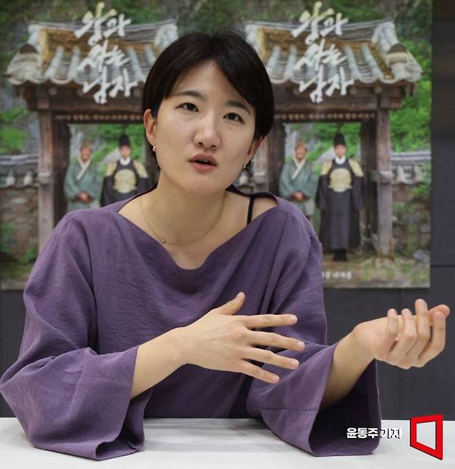 영화 '왕과 사는 남자' 제작사 온다웍스의 임은정 대표가 아시아경제와 인터뷰를 하고 있다. 윤동주 기자