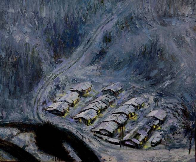 황재형 작 ‘아랫목’, 캔버스에 유채. 개인 소장