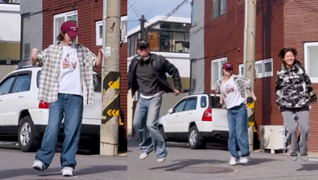 가수 겸 배우 아이유가 팀워크가 담긴 릴스 영상을 공개했다. / 아이유 소셜미디어