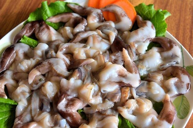 새조개.[충청남도 홍성군 홈페이지 갈무리]