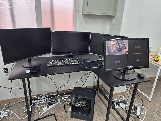 불법 사금융 조직 사무실 모습. 사진=제주서부경찰서.