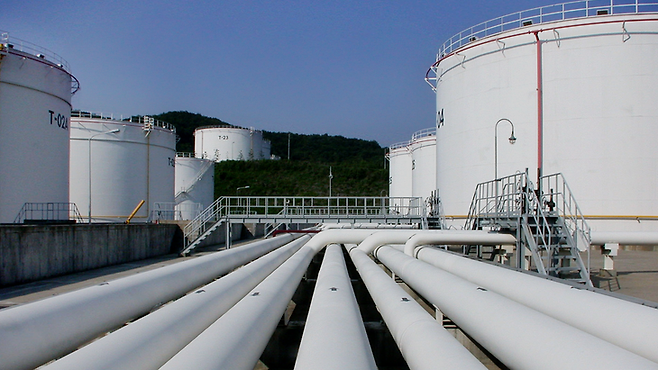▲석유제품 저장시설. 대한송유관공사