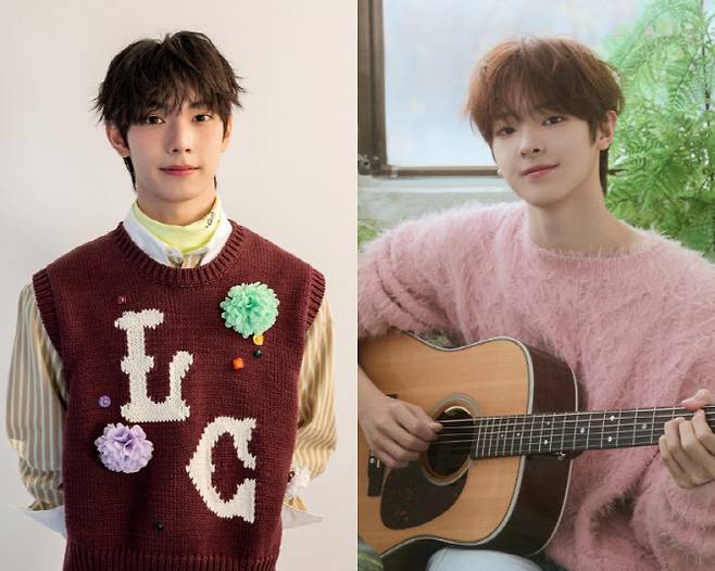 최립우(왼쪽)와 강우진(사진=FNC엔터테인먼트)