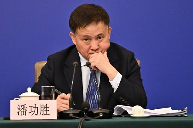 판궁성 중국 인민은행 총재. (사진=AFP)