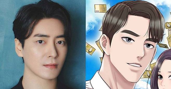 배우 이준혁과 '로또 1등도 출근합니다' 포스터 속 공은태. 에이스 팩토리 등 제공