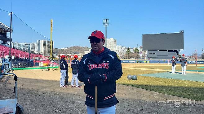 이범호 감독은 이날 시범경기를 대비한 청사진을 제시했다.