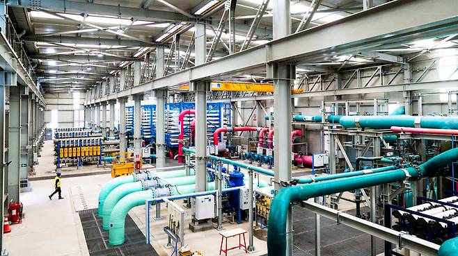 GS건설의 칠레 아타카마 해수담수화시설.(사진제공=GS)