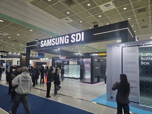 삼성SDI 인터배터리 2026 부스 전경./사진=미디어펜 김동하 기자