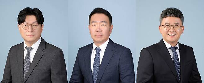 (왼쪽부터) 3월 11일 법무법인 율촌에 새로 합류한 황의동, 권혁준, 오택원 변호사. /법무법인 율촌