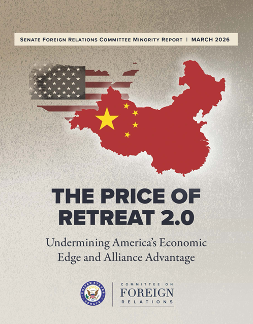 미국 상원 외교위원회 소속 민주당 의원들은 10일 '후퇴 2.0의 대가: 미국의 경제 우위와 동맹 이점 훼손'이라는 제목의 56쪽짜리 보고서를 공개했다. 상원 외교위원회 홈페이지