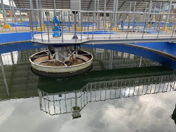 보은 공공하수처리장 침전지. [사진=충북도]
