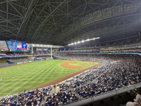 WBC 8강전 경기장, 마이애미 론디포파크 전경. WSC Sports