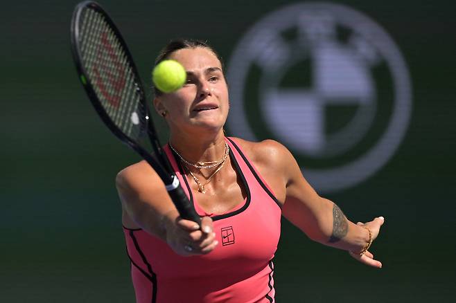 아리나 사발렌카.  인디언웰스 | Imagn Images연합뉴스