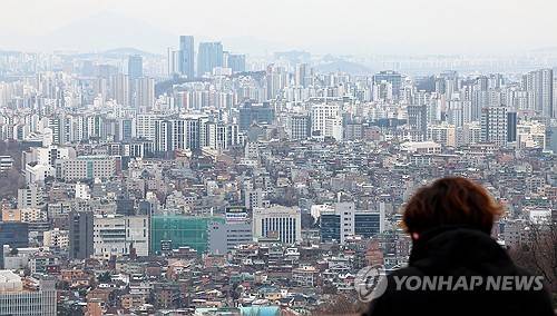 남산에서 바라본 서울시내 주택 모습 [연합뉴스 자료사진]