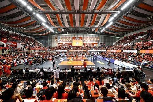 부산 강서체육관을 가득 메운 OK저축은행의 홈팬 [한국배구연맹 제공. 재판매 및 DB 금지]