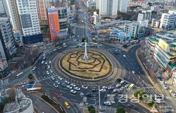공업탑로터리 전경 / 자료사진