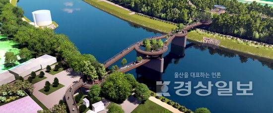 ▲ 태화강 국가정원과 남산로 문화광장을 잇는 수상정원 디자인(안).