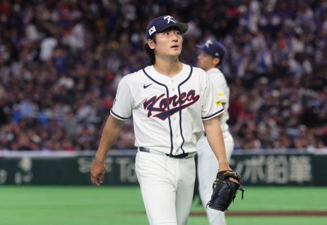 WBC 한국 야구대표팀의 곽빈. 연합뉴스