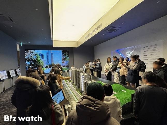 지난 1월 분양한 '드파인 연희' 견본주택 내부./자료=SK에코플랜트 제공