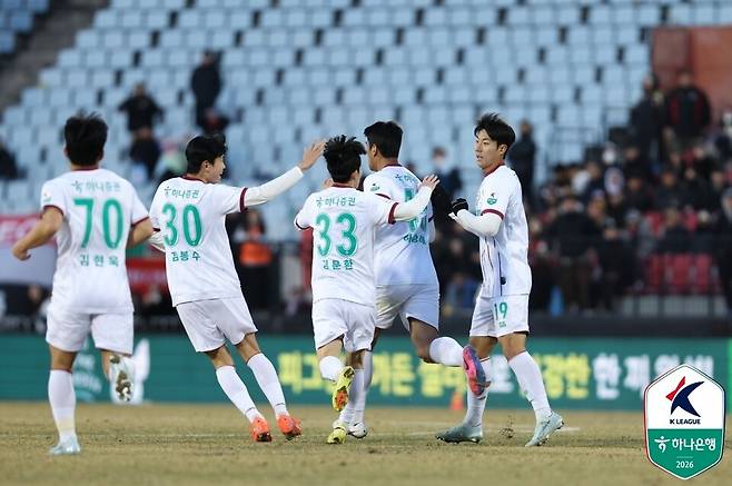 대전하나시티즌 선수단. /사진=한국프로축구연맹