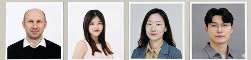 '26년 상반기 기초연구에 선정된 주요 연구자 사진. 왼쪽부터 마틴 슈타이네거 서울대 생명과학부 교수(핵심연구 유형C), 종초은 광운대 환경공학과 연구교수(핵심연구 유형B), 성주영 DGIST 화학물리학과 교수(한우물파기 기초연구), 이원태 경북대 화학교육과 조교수(신진연구 유형B). 과기정통부 제공