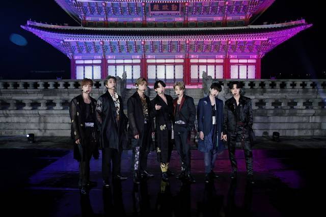 방탄소년단 경복궁 근정전 공연. [사진 = 빅히트 뮤직 제공]