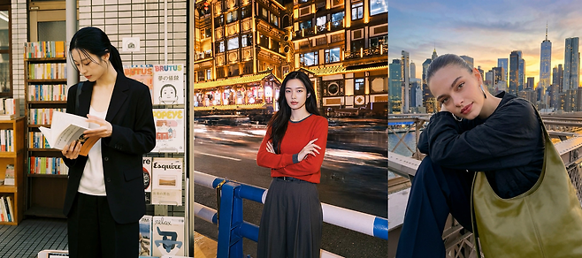 CJ온스타일 셀렙샵 에디션에 AI 모델이 적용된 모습.  [CJ온스타일 제공]