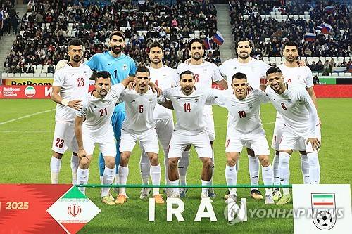 이란 축구 대표팀 [타스 연합뉴스 자료사진. 재판매 및 DB 금지]