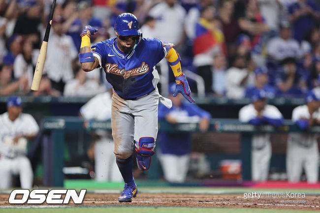 [사진] 베네수엘라 야구 대표팀 로날드 아쿠냐 주니어. ⓒGettyimages(무단전재 및 재배포 금지)