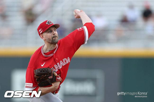 [사진] 캐나다 야구 대표팀 제임스 팩스턴. ⓒGettyimages(무단전재 및 재배포 금지)