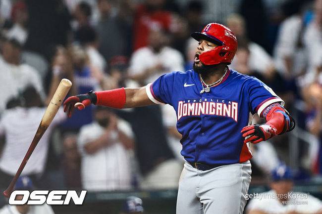 [사진] 도미니카 공화국 야구 대표팀 블라디미르 게레로 주니어. ⓒGettyimages(무단전재 및 재배포 금지)