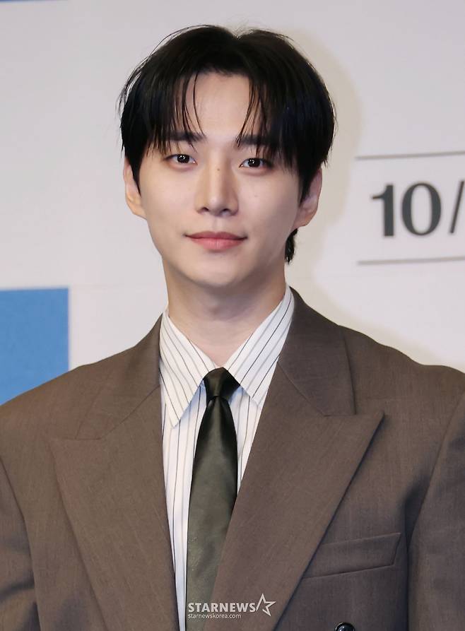 배우 이준호가 1일 오후 서울 구로구 더 링크 트리뷰트 포트폴리오 호텔에서 진행된  tvN 드라마 '태풍상사' 제작발표회에 참석해 포즈를 취하고 있다./2025.10.01 /사진=이동훈 photoguy@