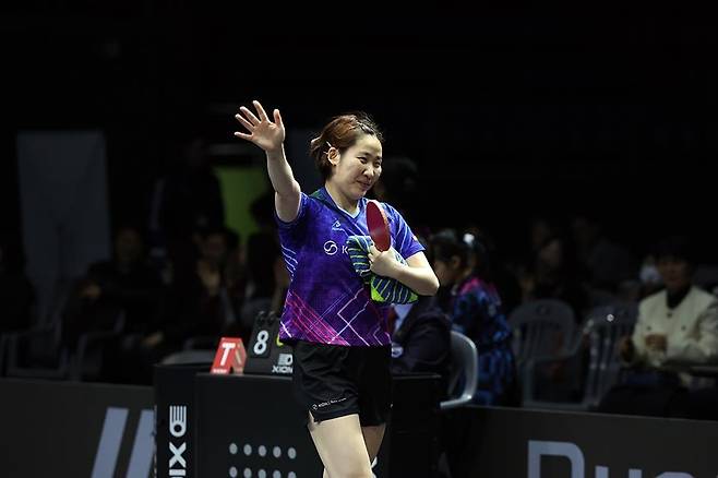 작년 프로탁구 왕중왕전 여자단식 우승을 차지한 이은혜 [한국프로탁구연맹 제공. 재판매 및 DB 금지]